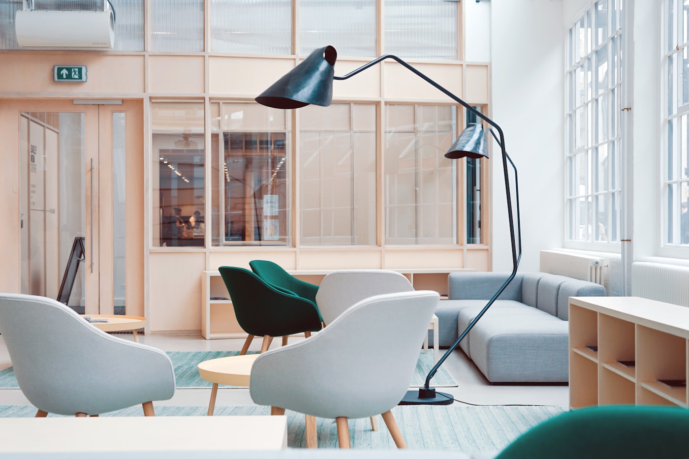 Bright, tidy short-let living room